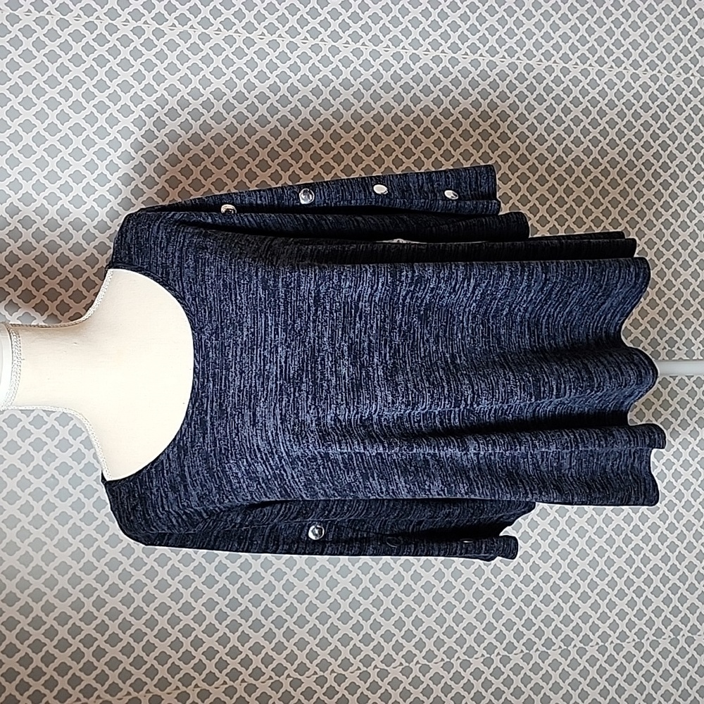 Navy Plus Size Knit Top